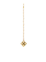 Thumbnail for Ruby Raang Gold Square Kundan Maang Tikka