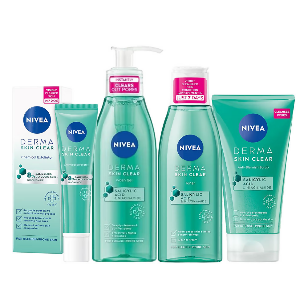 Nivea Derma Skin Clear Regime Combo - Distacart