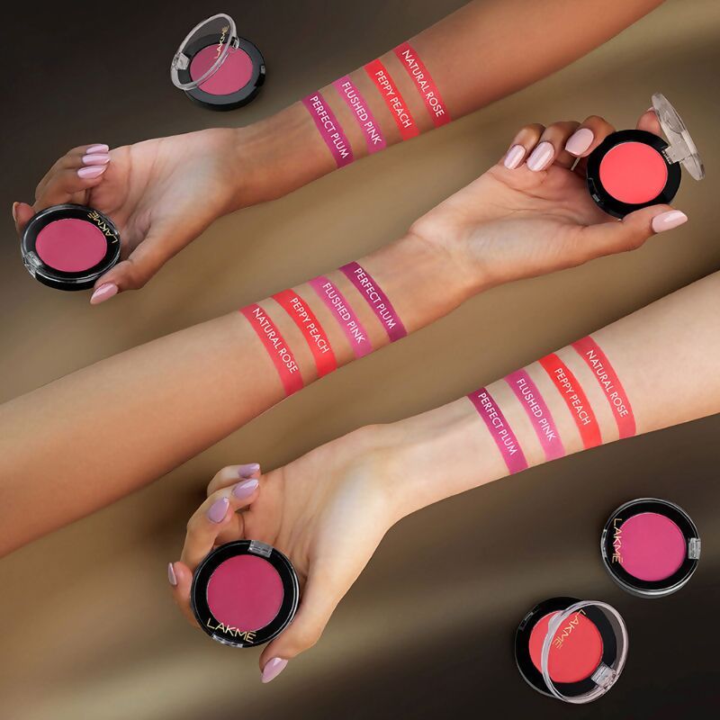 Lakme Face It Blush - Flushed Pink - Distacart