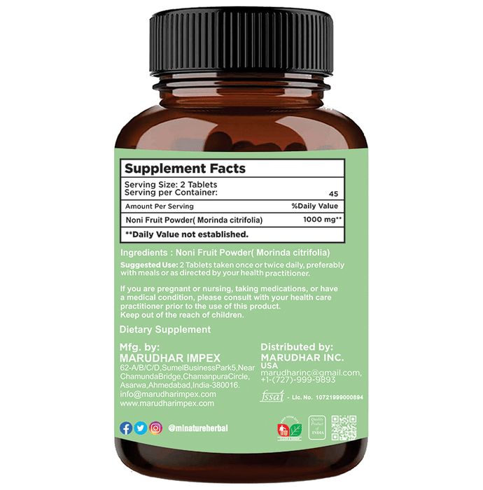 Minature Noni Fruit Tablet