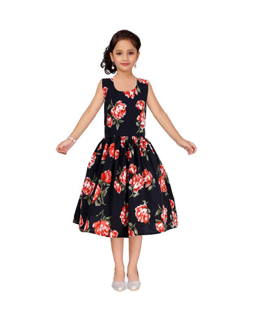 Asmaani Kids Party Wear Stylish Dresses, Perfect for Parties, Functions & Vacations - Black - Distacart