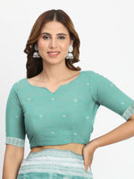 Thumbnail for Astita Linen Cotton Mustard Saree