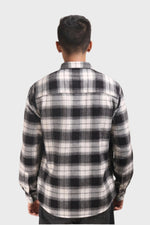 Thumbnail for Xkind Black Flannel Checks Regular Fit Shirt