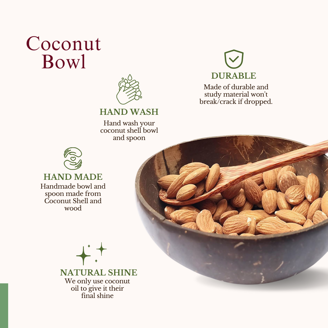 Thenga Artisan Coconut Bowl with Spoon - Dista