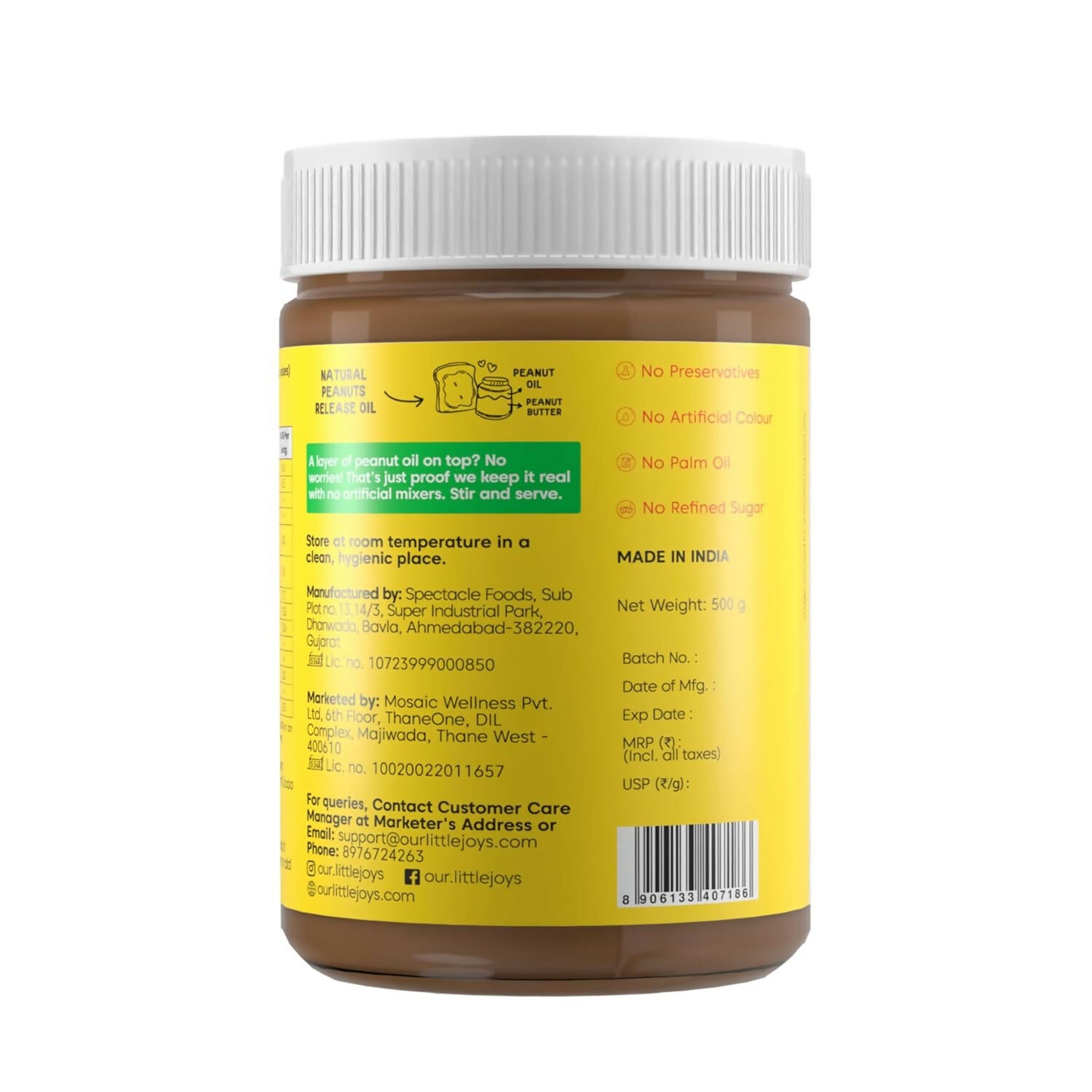 Little Joys Peanut Butter - Chocolate Flavour
