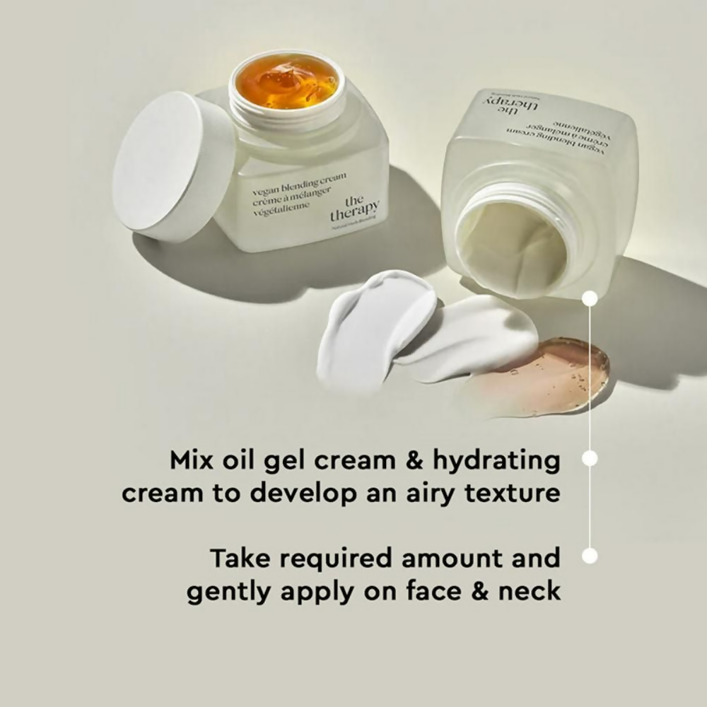 The Face Shop The Therapy Vegan Blending Cream Organic & Vegan 2 In 1 Gel & Cream - Distacart