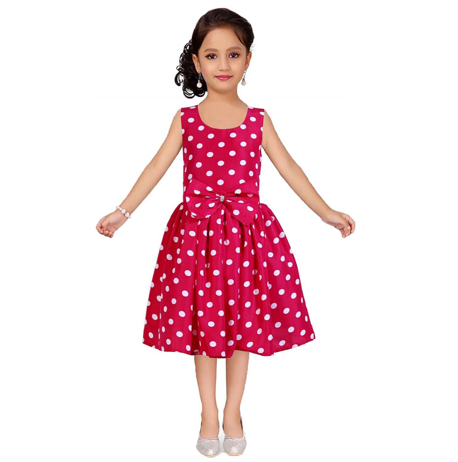 Asmaani Kids Party Wear Stylish Dresses, Perfect for Parties, Functions & Vacations - Pink