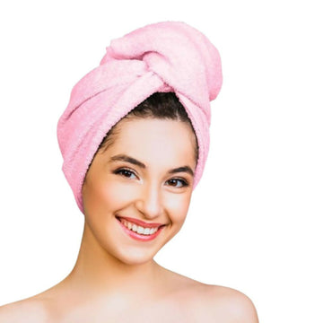 Nykaa Naturals Microfiber Hair Wrap for Frizz Free & Shiny Hair - Pink - Distacart