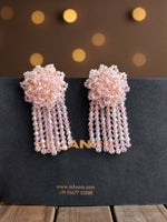 Thumbnail for Inhanns Handmade Crystal Water Fall Earrings - Short - Baby Pink Small - Distacart