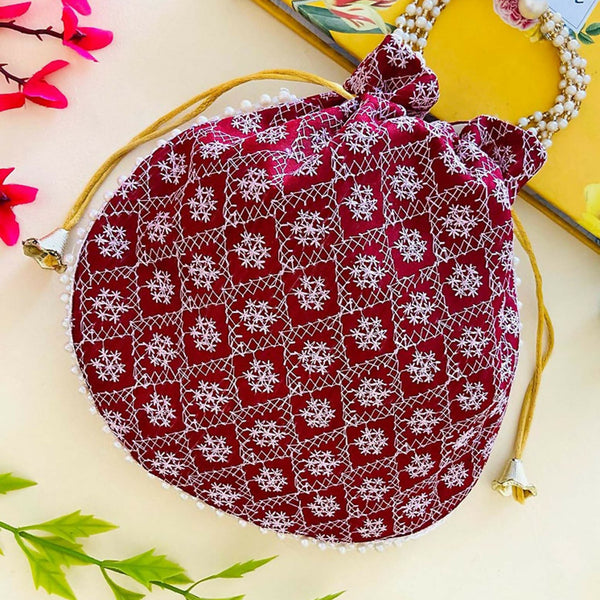 Joban Fashion Potli Bags - Maroon