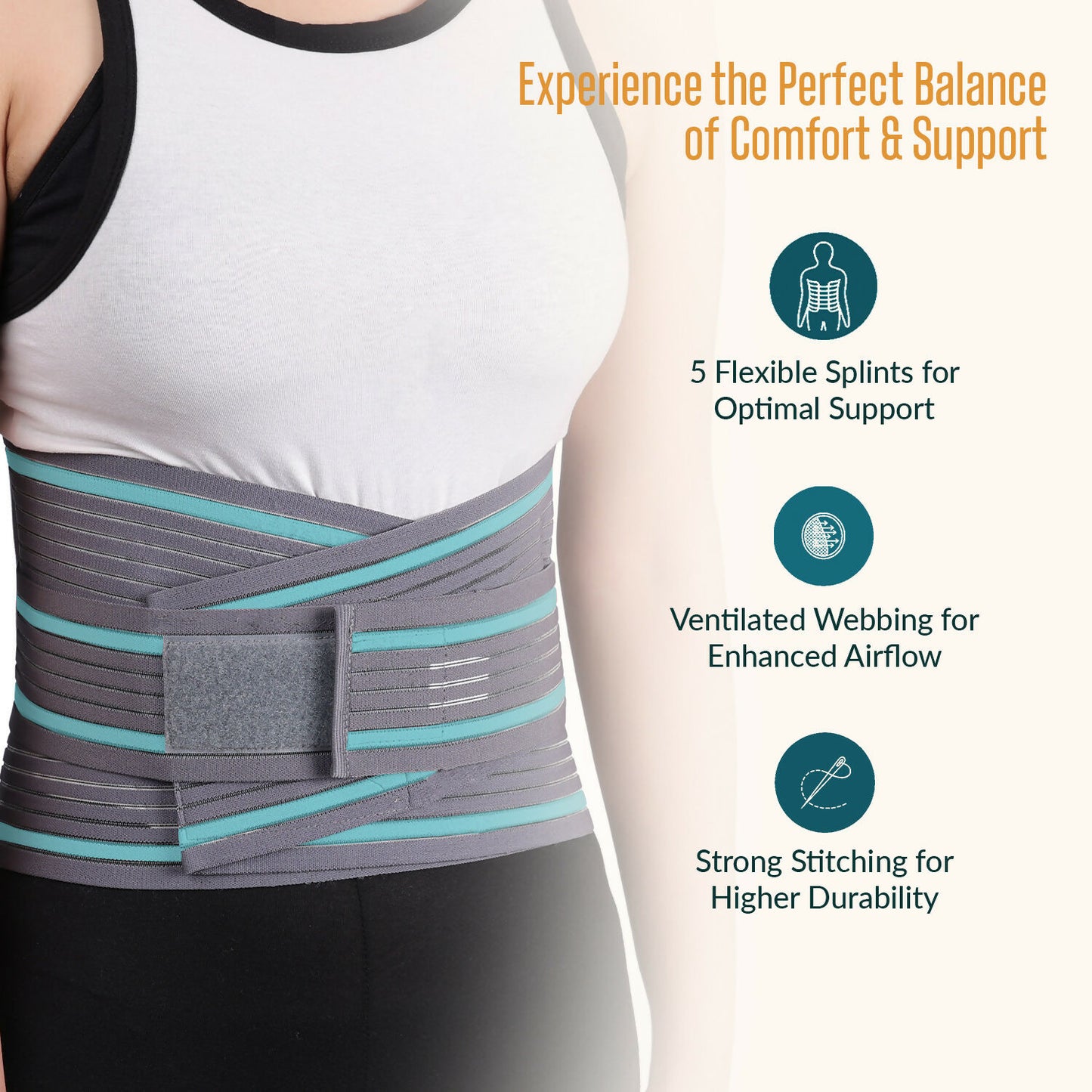 Orth-rem Back Support Brace For Men & Women Lower Back Pain Relief Belt - Distacart