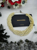 Thumbnail for Inhanns Handmade Beaded Multilayer Necklace, 20 Layers - Cream - Distacart
