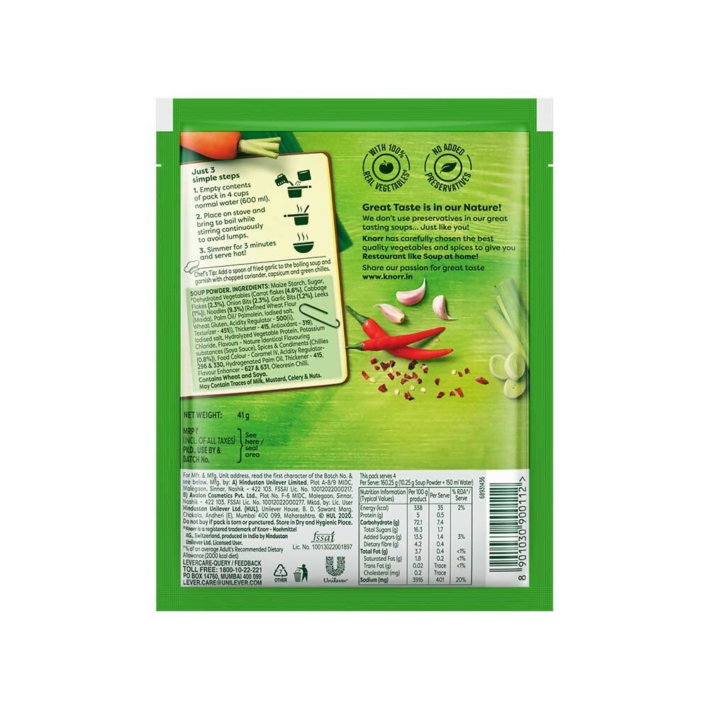 Knorr Hot & Sour Vegetable Soup - Distacart