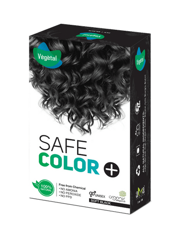 Vegetal Safe Color, Hair Color - Soft Black (Black) - Distacart