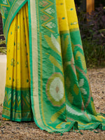 Thumbnail for Astita Mustard Soft Silk Saree
