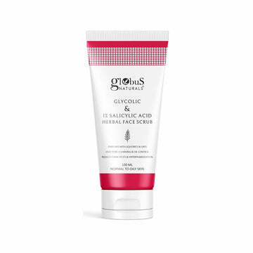 Globus Naturals Glycolic & 1% Salicylic Acid Herbal Anti Acne Face Scrub - Distacart