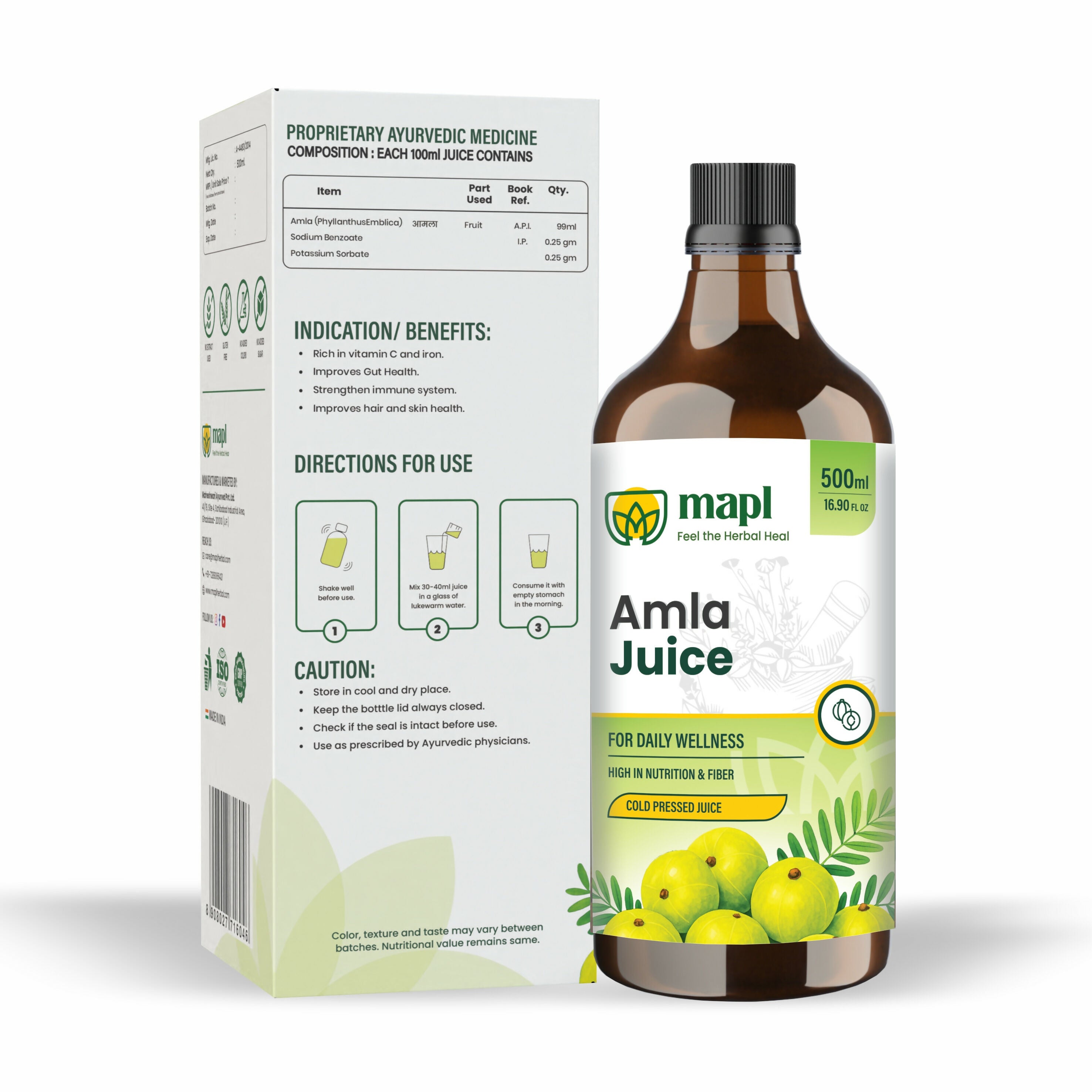 MAPL Cold Pressed Amla Juice