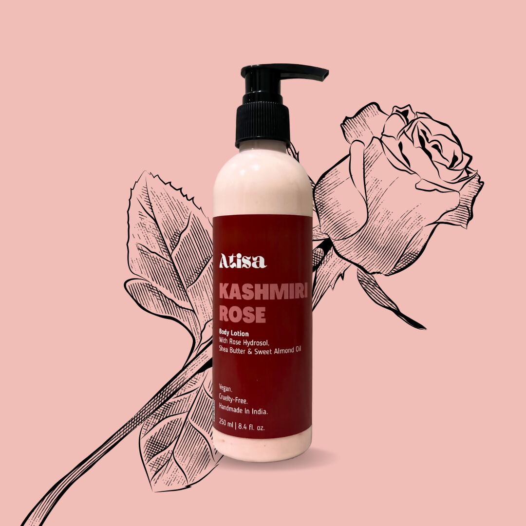 Atisa Kashmiri Rose Body Lotion - Distacart