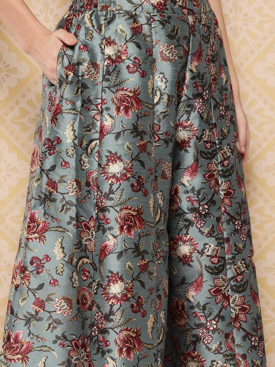 Ahalyaa Women's Traditional Wear Co-ods - Red - Distacart