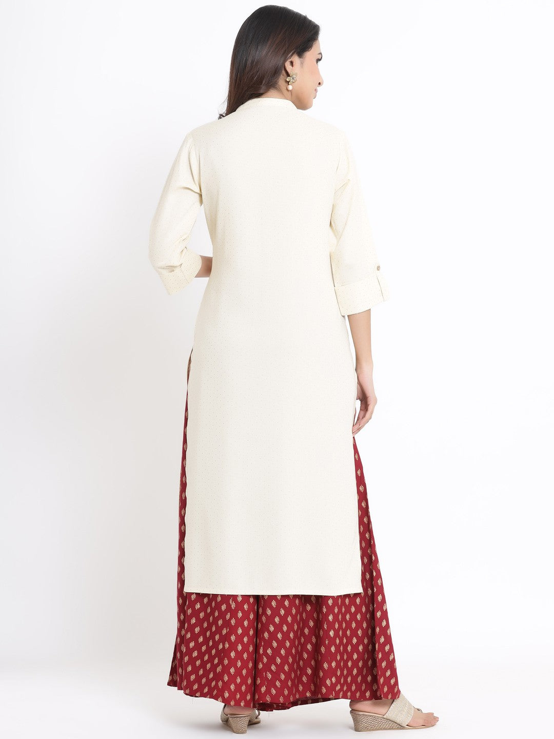 Juniper Ivory Viscose Rayon Kurta - Distacart