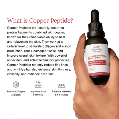 Juicy Chemistry 3% Ceramide Complex + Copper Peptide Face Serum - Distacart