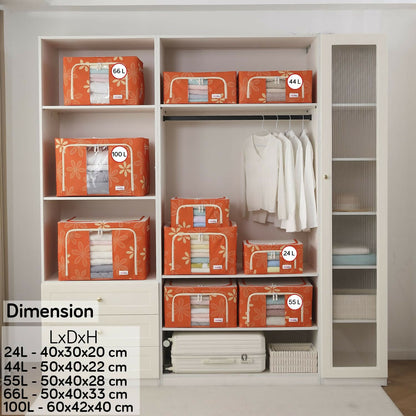 BlushBees Living Box - Wardrobe Organizer, Storage Boxes for Clothes with Zip - Dista