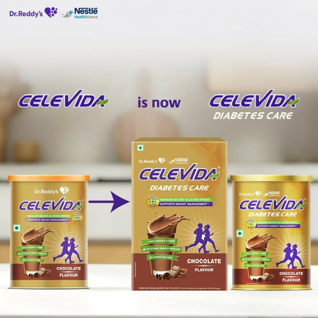 Celevida Protein Powder Drink for Diabetes Management Chocolate Flavour