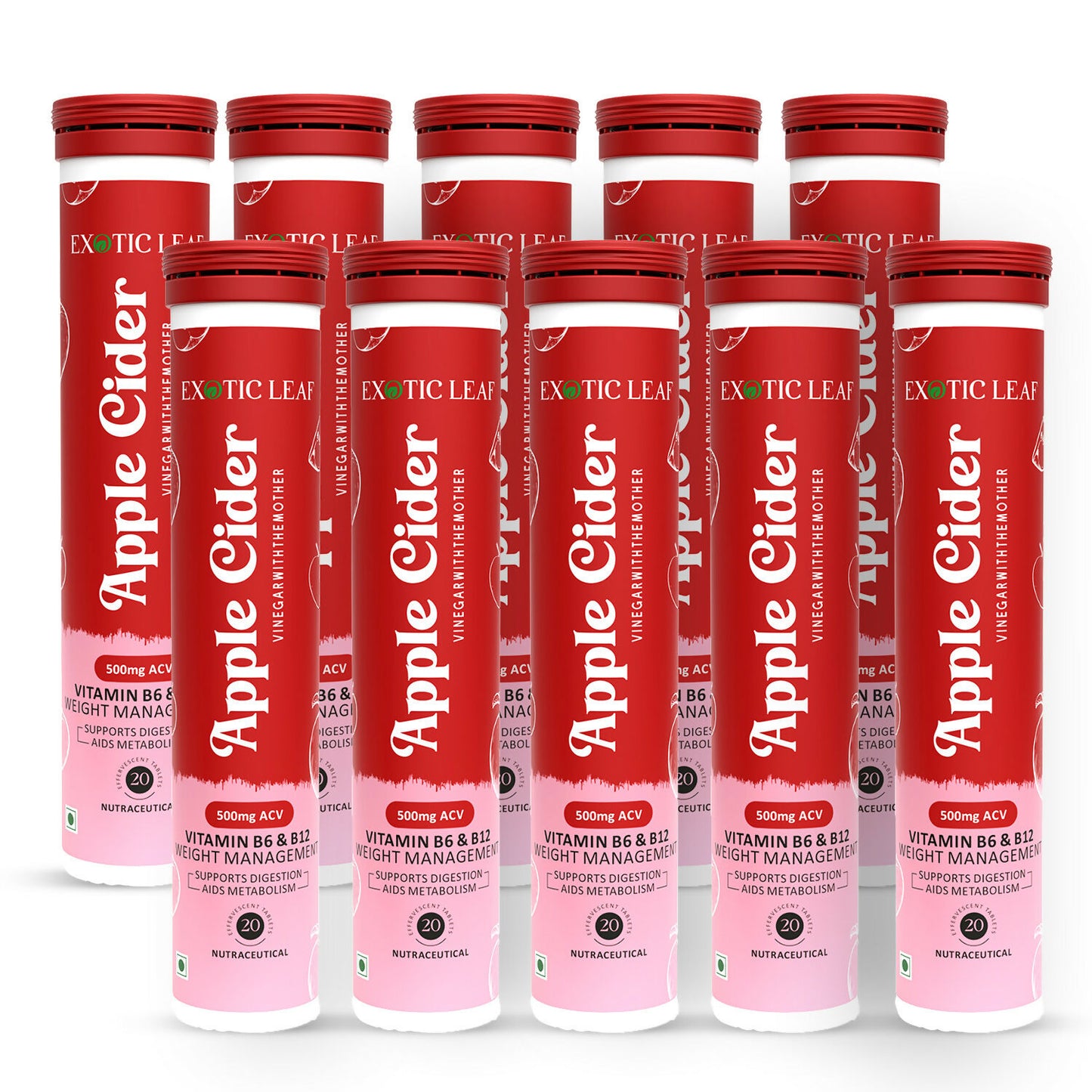 Exotic Leaf Apple Cider Vinegar Tablets - Distacart