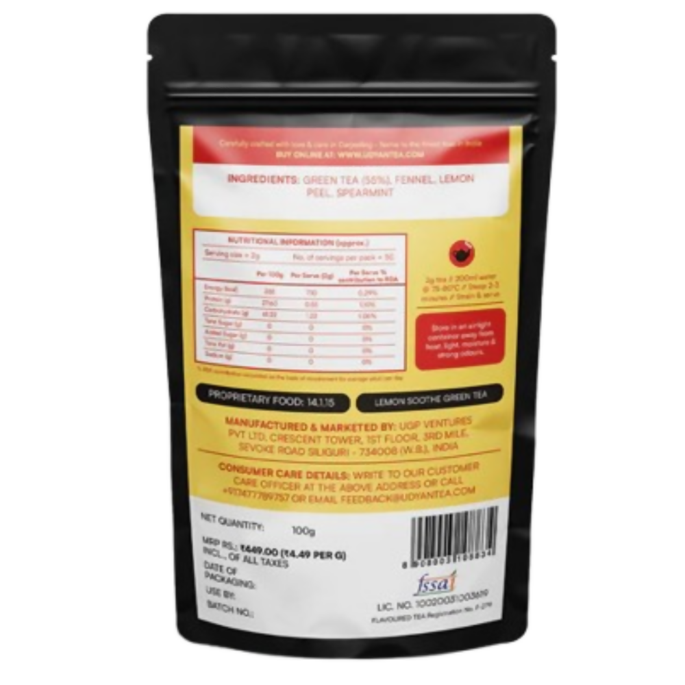 Udyan Tea Lemon Soothe Green Tea - Dista
