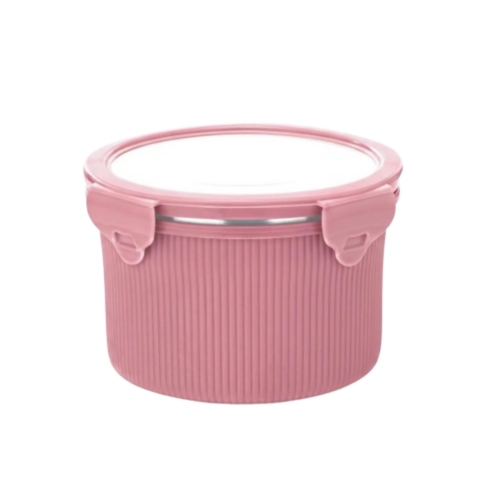 Signoraware Lock N Store Stainless Steel Container - Pink - Dista
