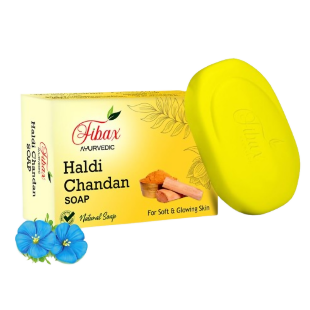 Fibax Ayurveda Haldi Chandan Soap - Distacart