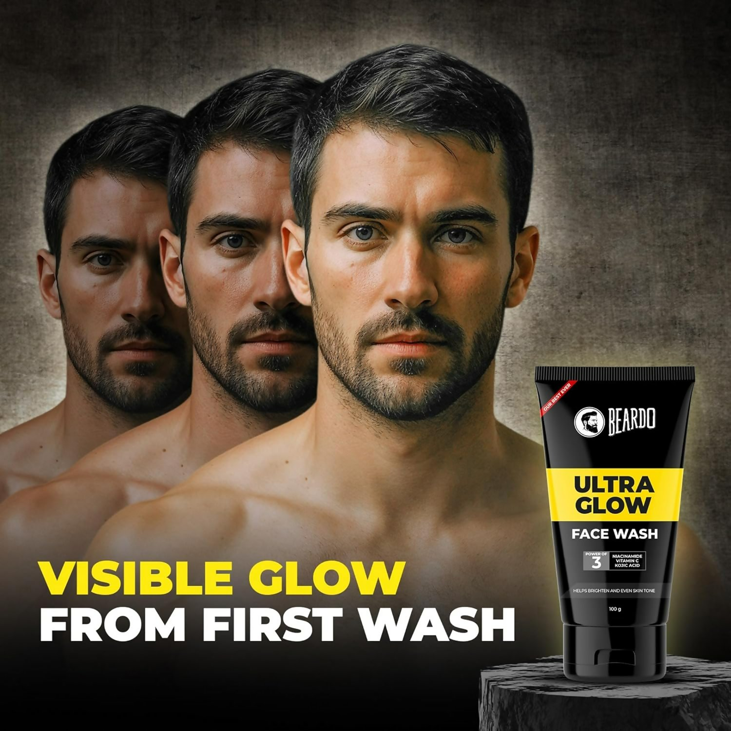 Beardo Ultra Glow Bodywash & Facewash Duo Kit Hydrated and Refreshing Skin - Distacart
