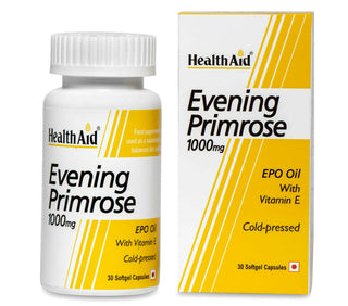 HealthAid Evening Primrose Oil 1000 mg With Vitamin E Softgel Capsules - Distacart