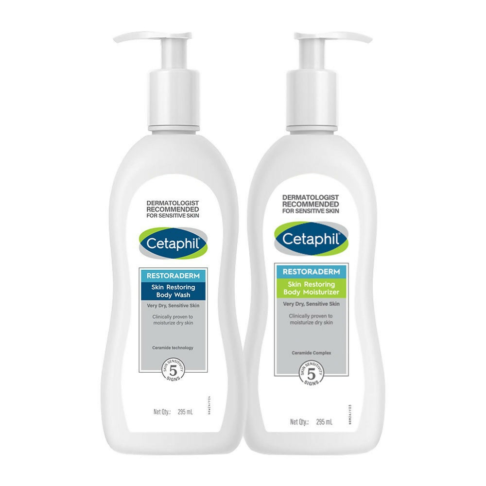 Cetaphil Restoraderm Wash+moisturizer Combo - Distacart