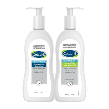 Cetaphil Restoraderm Wash+moisturizer Combo - Distacart