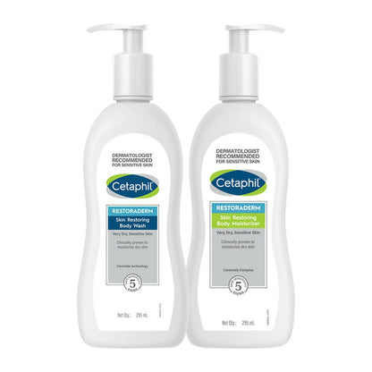Cetaphil Restoraderm Wash+moisturizer Combo - Distacart
