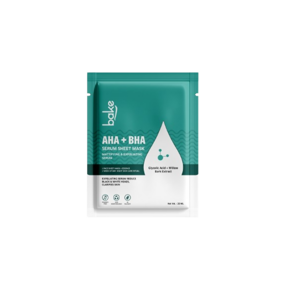 Bake AHA + BHA Serum Sheet Mask - Distacart