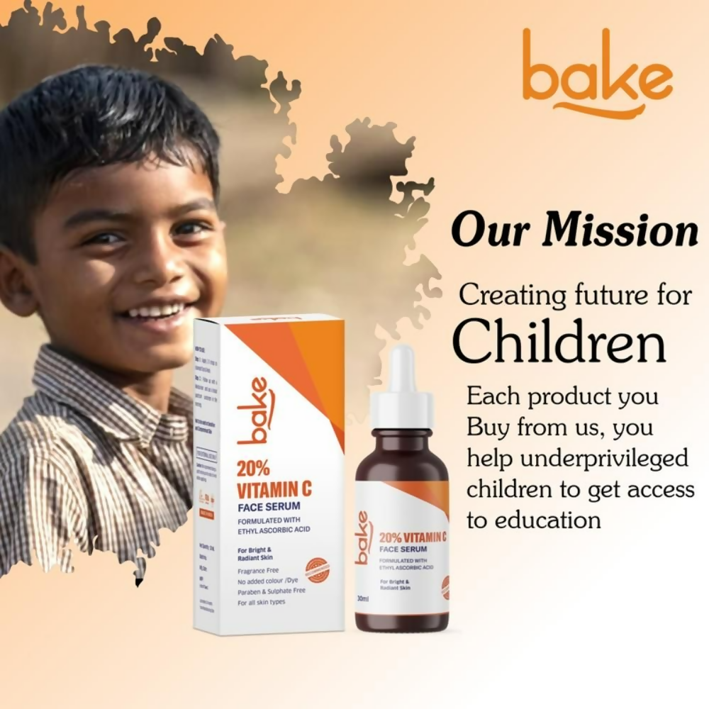 Bake 20% Vitamin C Face Serum With Ethyl Ascorbic Acid - Distacart