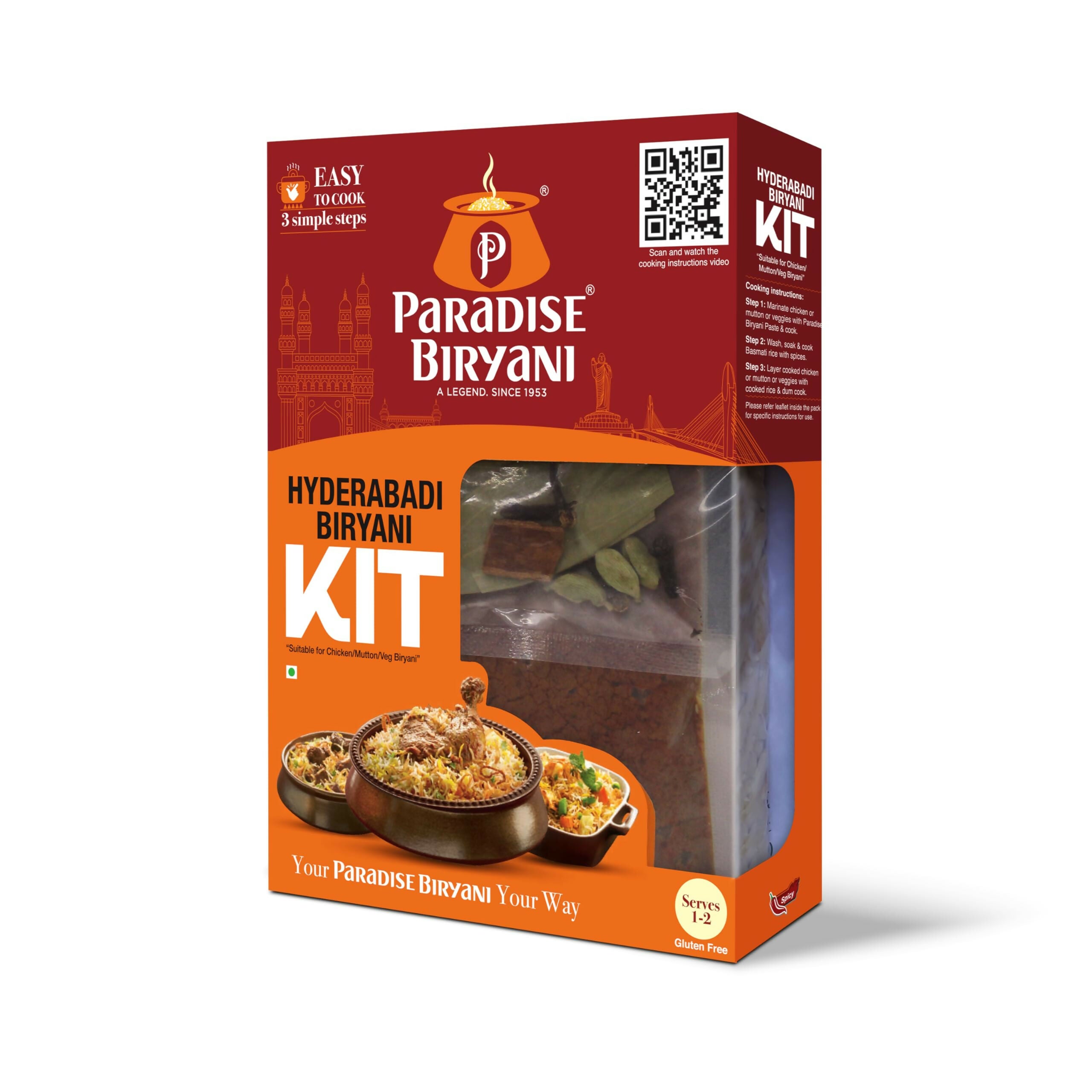 Paradise Hyderabadi Biryani Kit - Distacart