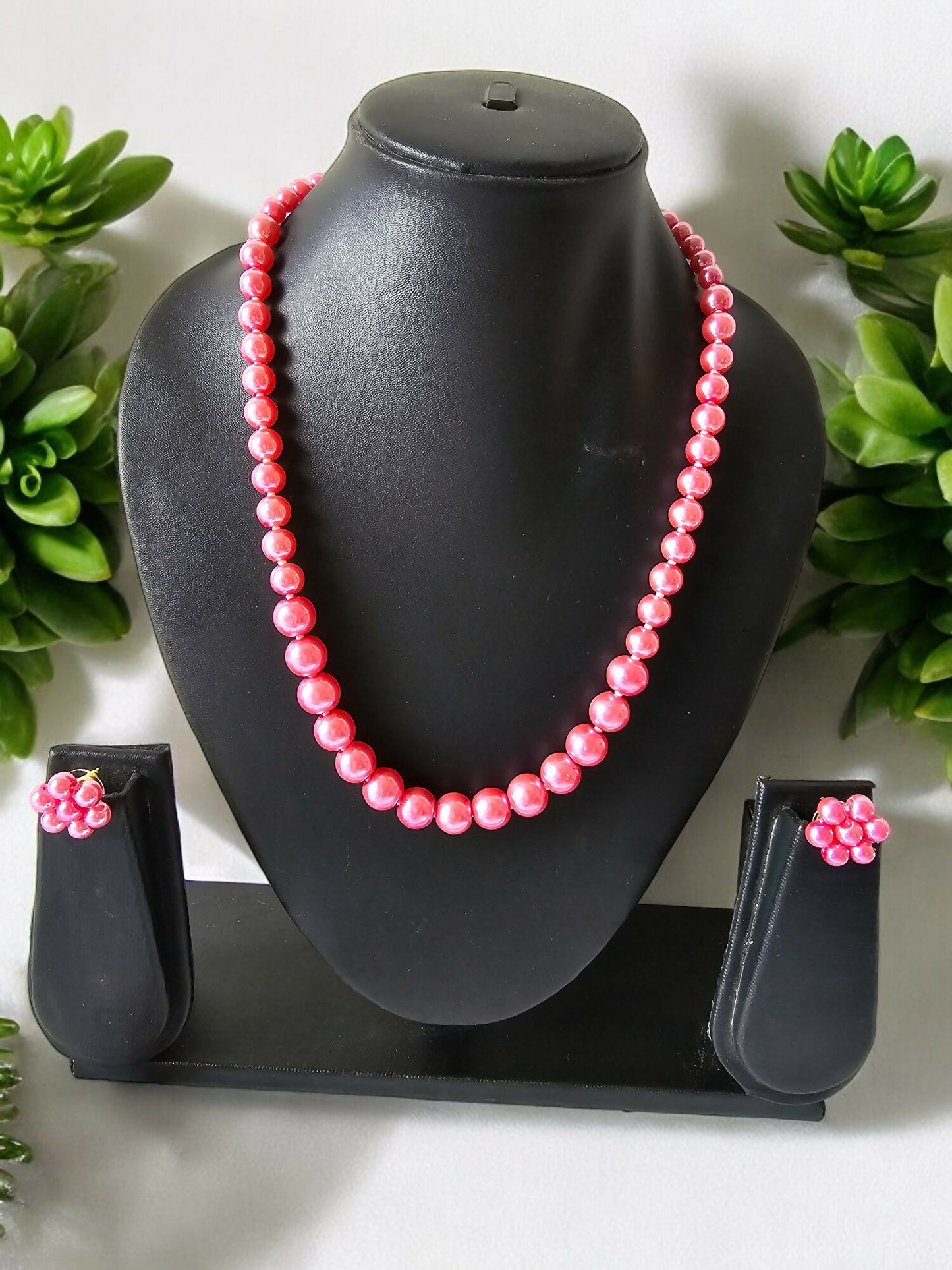 Inhanns Spectrum Everyday Pearl Sets - Single Strand - Pink - Distacart