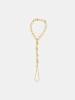 Thumbnail for Ruby Raang Subtle Gold-Pearl Haath Phool