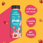 Thumbnail for Phab Protein Milkshake With Protein Strawberries & Cream Flavour - Dista