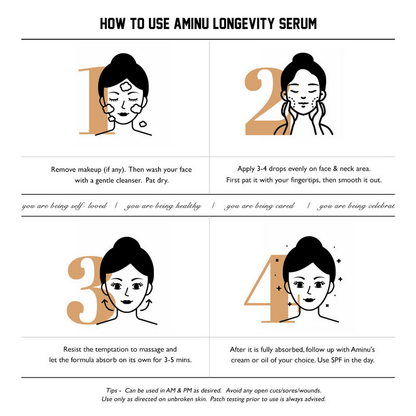 Aminu Longevity Serum for Sensitive skin & Anti-Pollution - Distacart