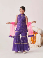 Thumbnail for Joban Fashion Girl's Blue Color Sharara Set