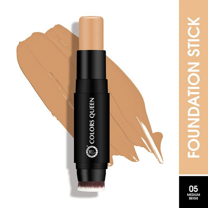 Colors Queen Fix & Blend Foundation Stick - 05 Medium Beige - Distacart