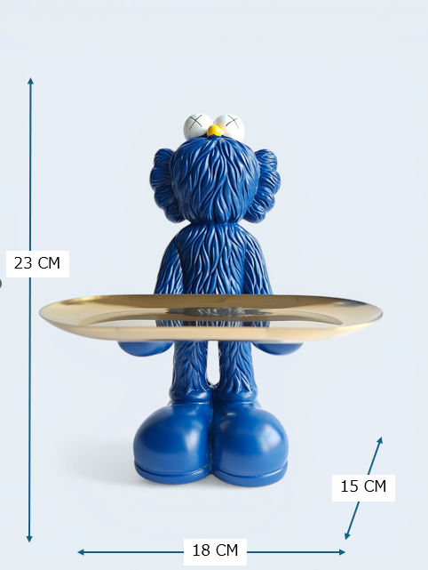 Sun Mun Decors Blue KAWS Tray