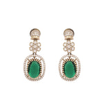 Thumbnail for Nuyug 18K Gold Plated Emerald Blossom Necklace Set