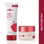 Thumbnail for Plum Saffron & Papaya Glow Bright Gel Face Wash and Moisturizer Combo