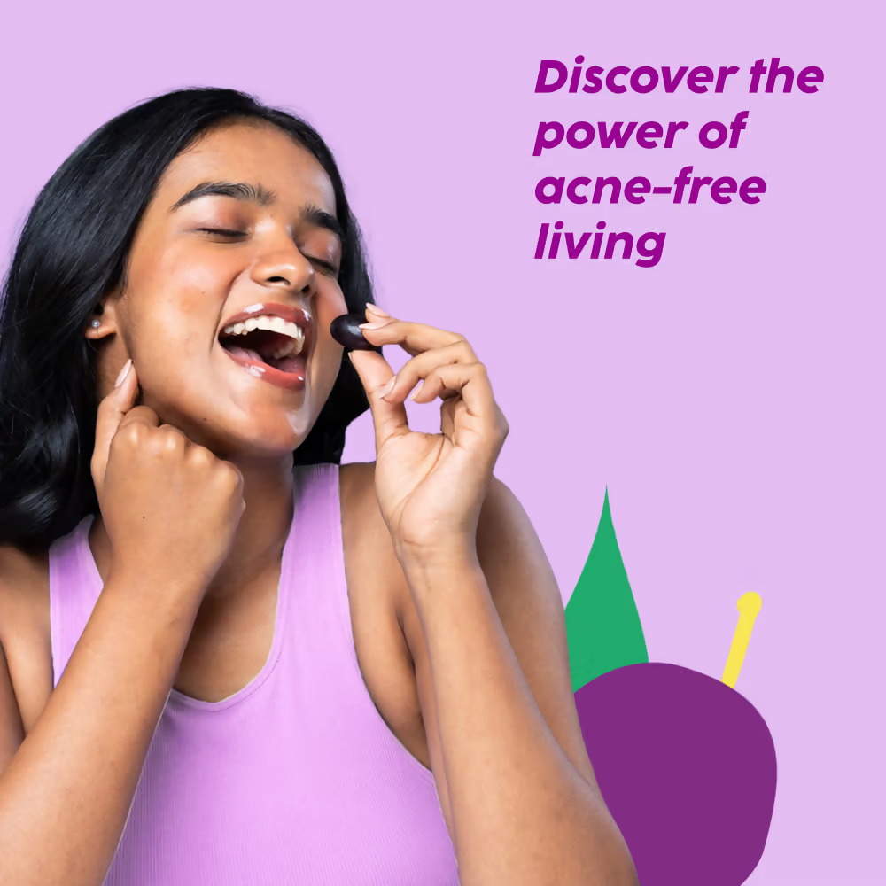 PLIX The Plant Fix Jamun Active Acne Regime - Cleanser, Acne Mark Serum, Moisturizer & Body Wash For Women & Men - Distacart