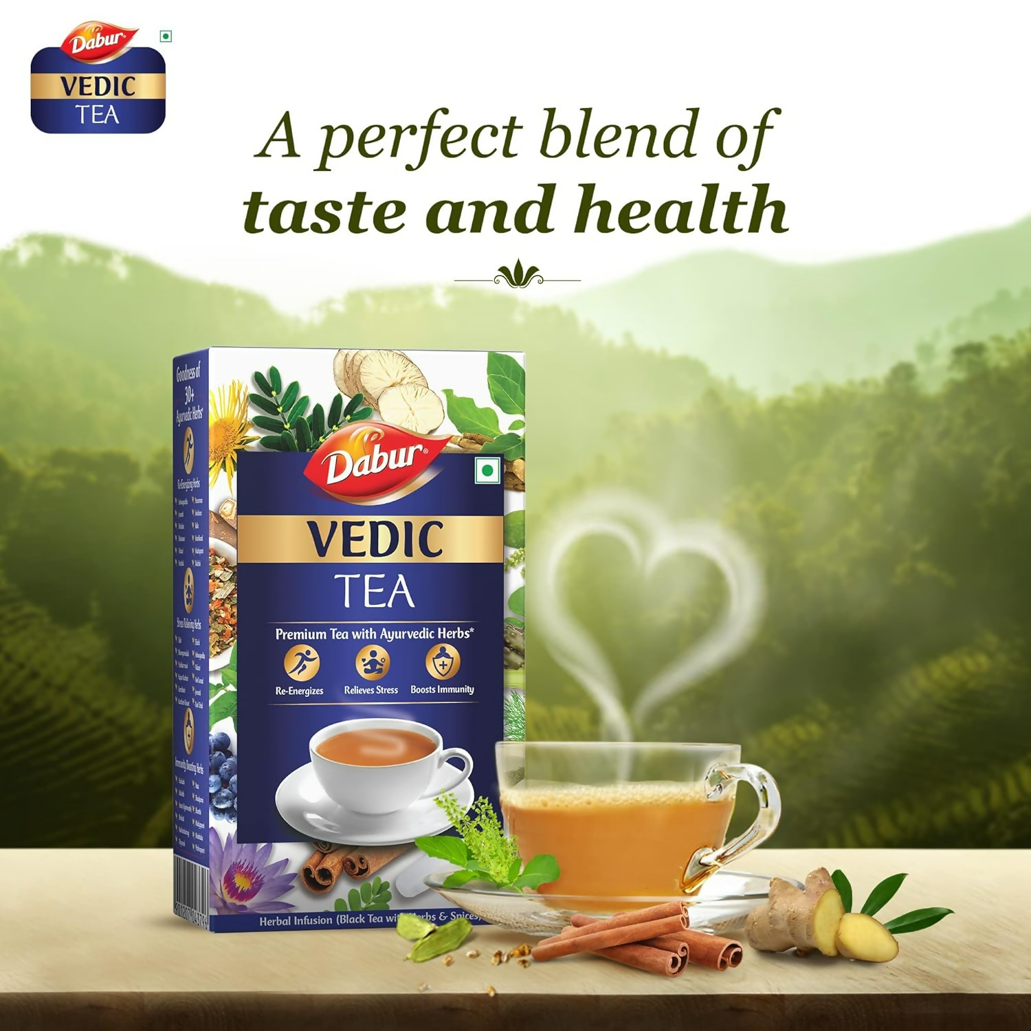 Dabur Vedic Premium Ayurvedic Herbs Black Loose Tea - Distacart